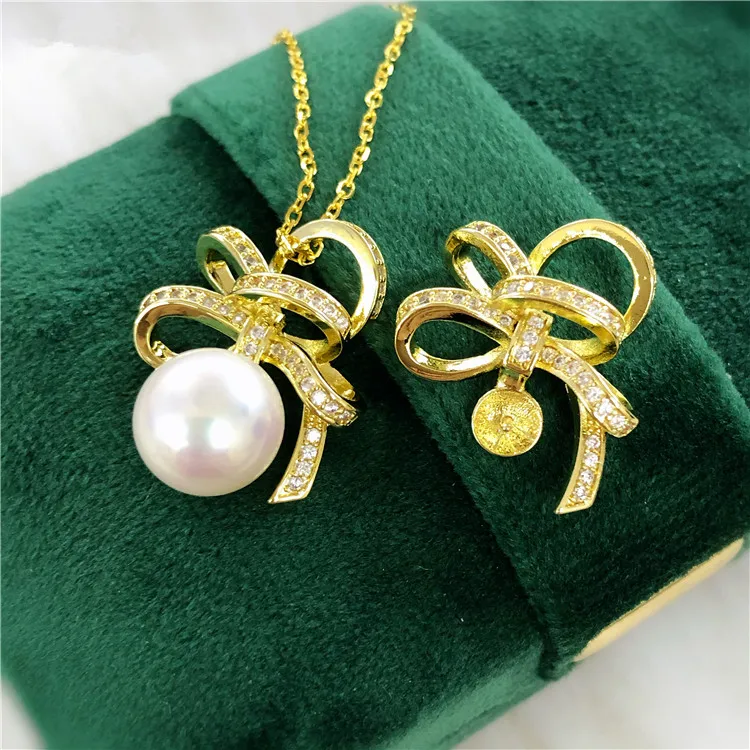 Wholesale Bow Knot Gold Plated Pendant Mountings Findings Jewelry Settings Parts for Pearls Beads Stones, 10pcs/lot
Wholesale Bow Knot Gold Plated Pendant Mountings Findings Jewelry Settings Parts for Pearls Beads Stones, 10pcs/lot