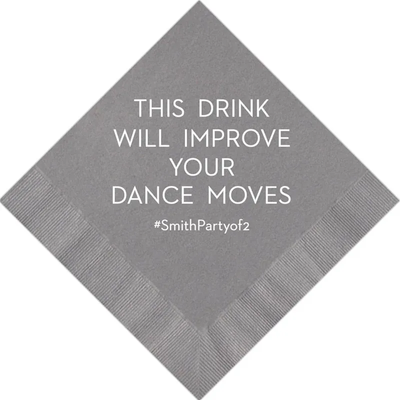 Custom Monogram Printed Beverage Funny Clever Hashtag Cocktail This Drink Will Improve Your Dance Moves Birthday party Wedding
Custom Monogram Printed Beverage Funny Clever Hashtag Cocktail This Drink Will Improve Your Dance Moves Birthday party Wedding