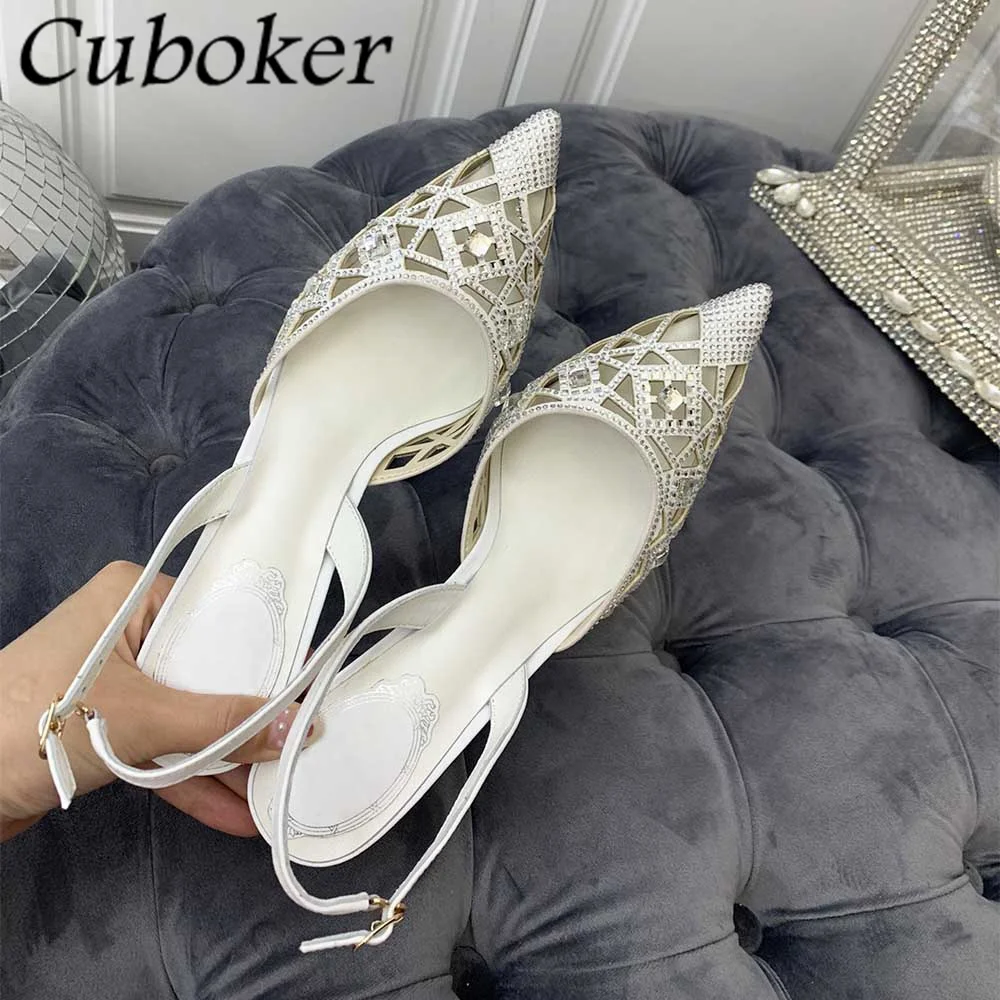 Luxury Thin High heels Women Sandals Hollow Crystal Women's Shoes Pointed Formal Shoes Wedding shoes Bridal Brand Shoes mujer
Luxury Thin High heels Women Sandals Hollow Crystal Women's Shoes Pointed Formal Shoes Wedding shoes Bridal Brand Shoes mujer