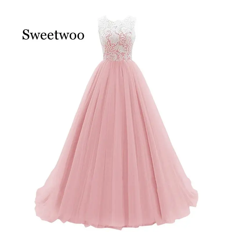 Elegant Lace Long Dress O-neck Sleeveless Party Gowns for Womens Applique Illusion Tulle party Wear Dress
Elegant Lace Long Dress O-neck Sleeveless Party Gowns for Womens Applique Illusion Tulle party Wear Dress