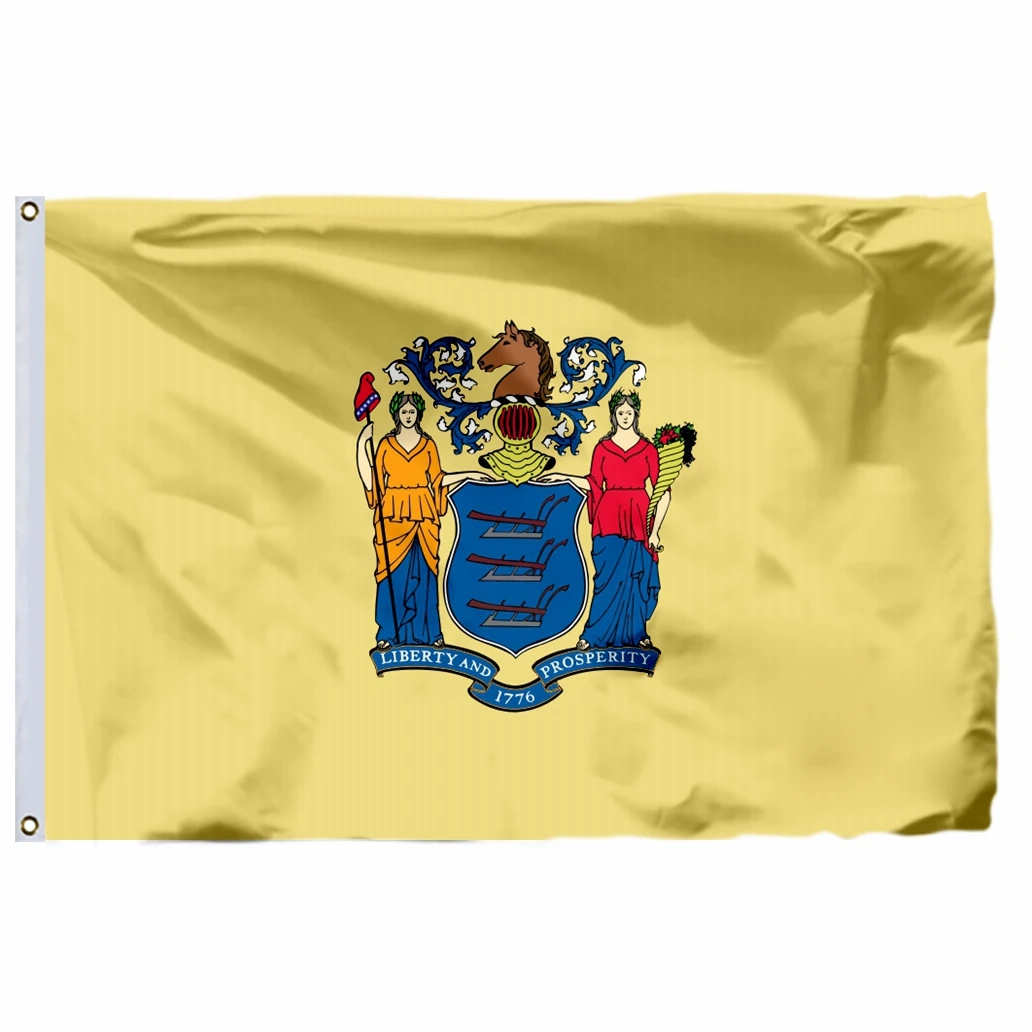 US New Jersey Flag 3x5ft America 21x14cm United States Double Stitched High Quality Banner 90x150cm USA For Home Decoration
US New Jersey Flag 3x5ft America 21x14cm United States Double Stitched High Quality Banner 90x150cm USA For Home Decoration