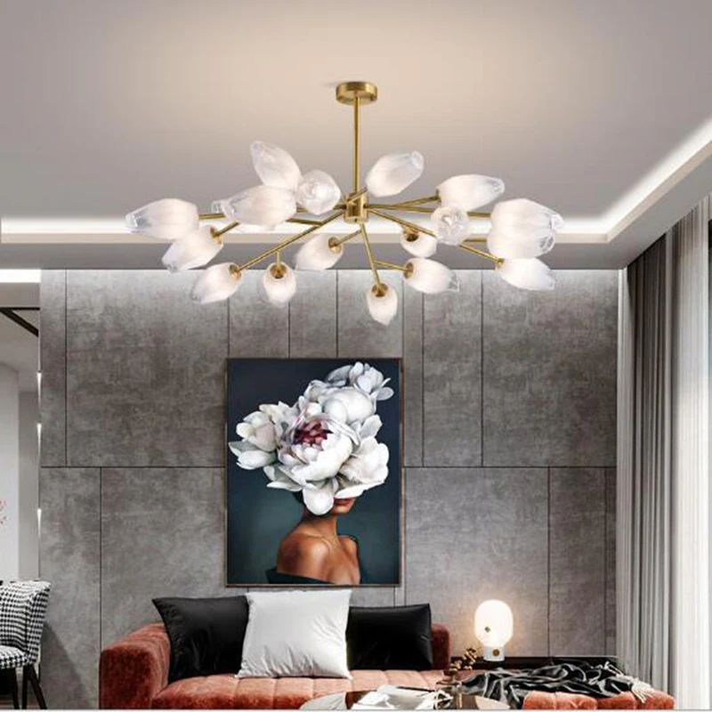Modern Chandeliers Nordic Light Luxury Glass Crystal 12 Heads Living Room Bedroom Dining Fixture Lighting Bedroom Lamps
Modern Chandeliers Nordic Light Luxury Glass Crystal 12 Heads Living Room Bedroom Dining Fixture Lighting Bedroom Lamps