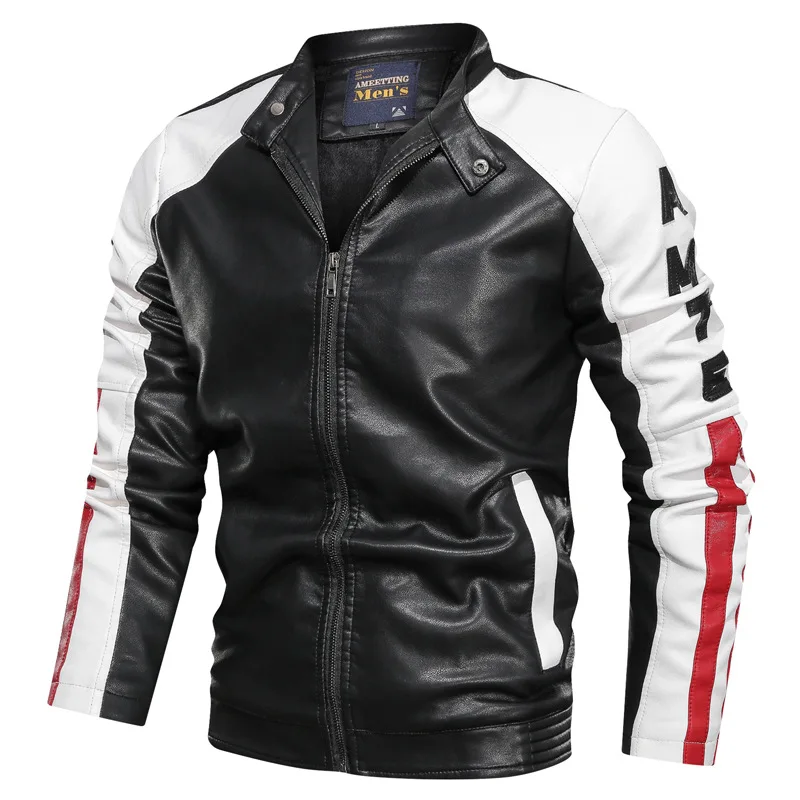 Men Autumn Motorcycle PU Leather Jacket Slim Men's Leather biker Jackets Jaqueta De Couro Masculina Mens Patchwork Leather Coats
Men Autumn Motorcycle PU Leather Jacket Slim Men's Leather biker Jackets Jaqueta De Couro Masculina Mens Patchwork Leather Coats