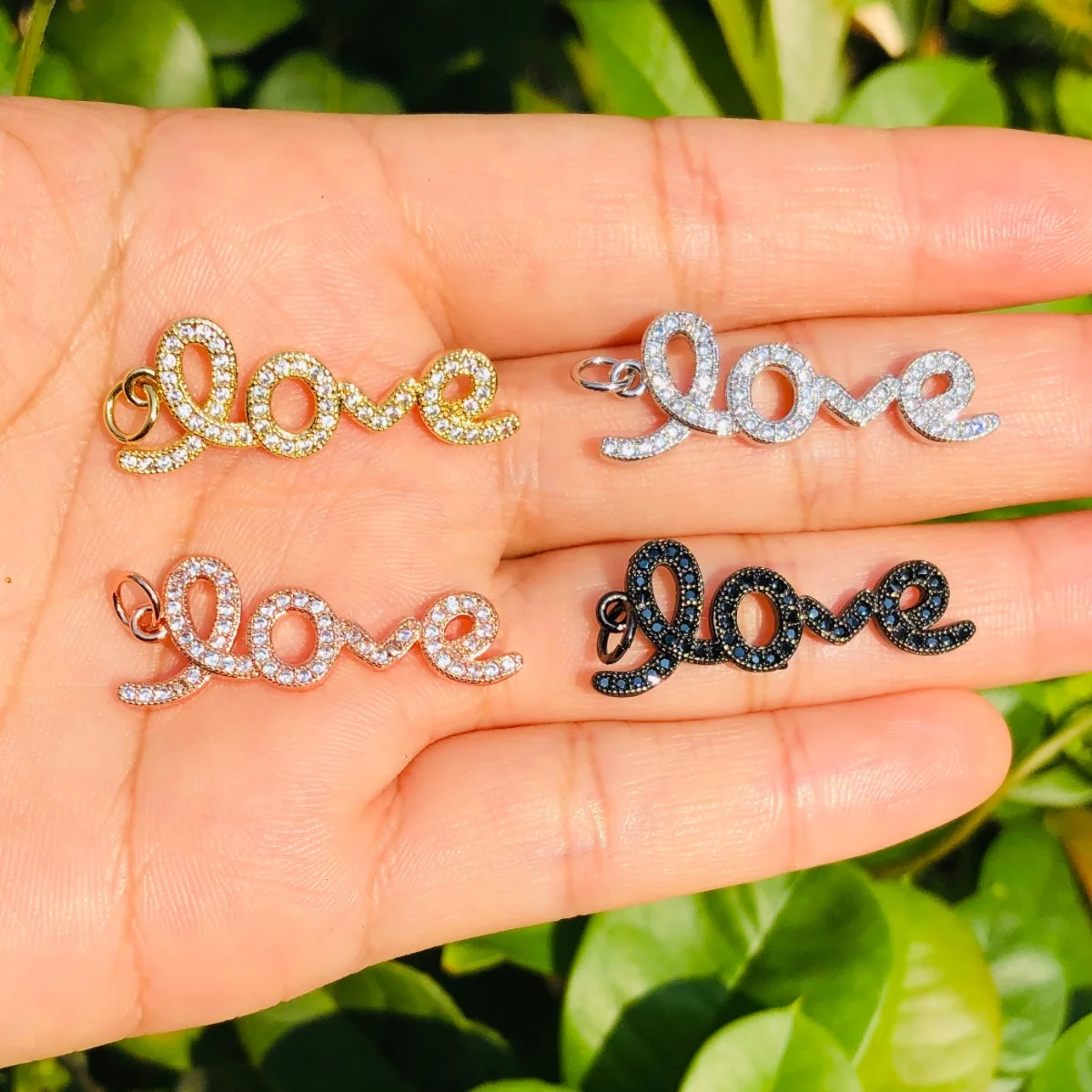 5pcs LOVE Words Charm for Women Bracelet Making Necklace Pendant Bling Crystal Stone Pave Accessory Jewelry Handcraft Supply DIY
5pcs LOVE Words Charm for Women Bracelet Making Necklace Pendant Bling Crystal Stone Pave Accessory Jewelry Handcraft Supply DIY