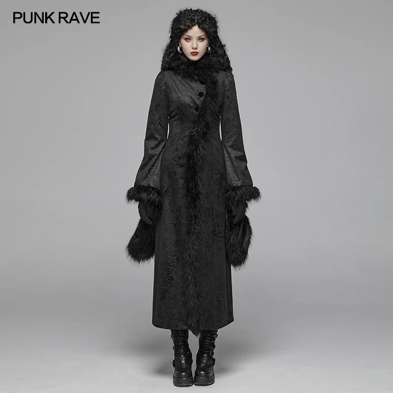 PUNK RAVE Women's Gothic Gorgeous Retro Jacquard Black Long Jacket Party Club Halloween Personality Winter Thick Female Coats
PUNK RAVE Women's Gothic Gorgeous Retro Jacquard Black Long Jacket Party Club Halloween Personality Winter Thick Female Coats