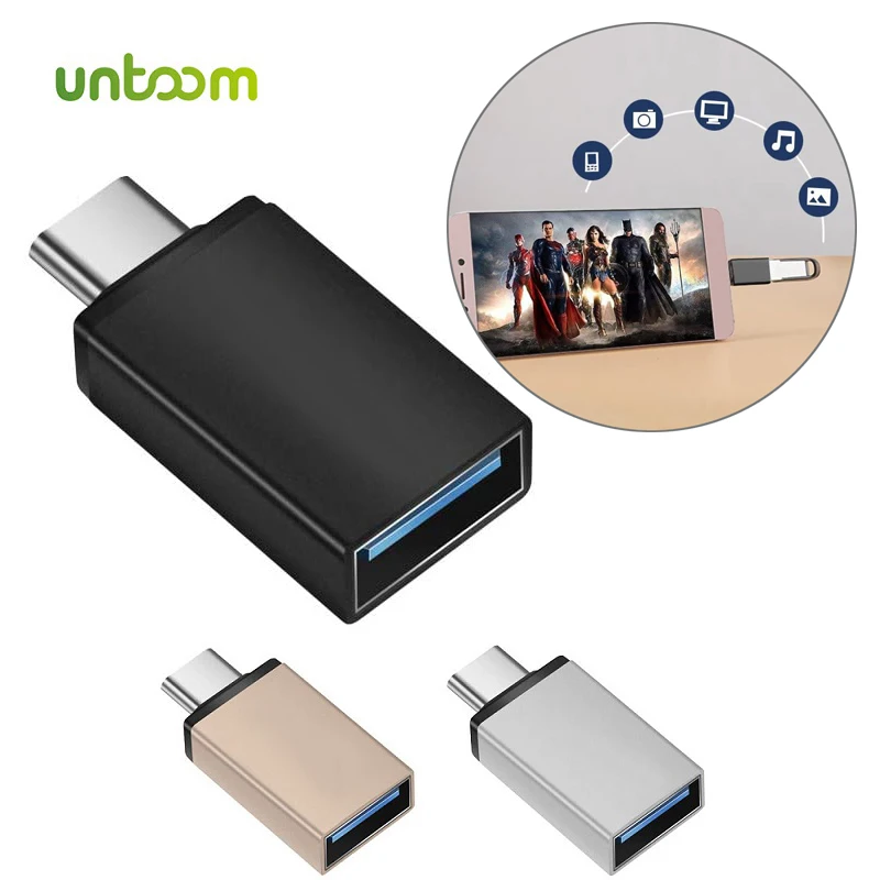 Untoom USB C OTG Adapter USB 3.0 to Type C Adapter for Xiaomi Huawei Aluminum Alloy Type-C OTG Cable Converter for Macbook Pro
Untoom USB C OTG Adapter USB 3.0 to Type C Adapter for Xiaomi Huawei Aluminum Alloy Type-C OTG Cable Converter for Macbook Pro