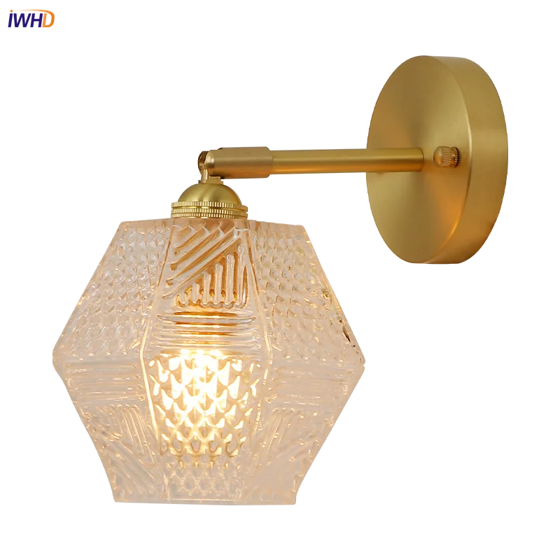 Japan Style Copper Wall Lamp For Indoor Lighting LED Wall Light Fixture Glass Lampshade Room Bedroom Decor Decorative Luminaires
Japan Style Copper Wall Lamp For Indoor Lighting LED Wall Light Fixture Glass Lampshade Room Bedroom Decor Decorative Luminaires