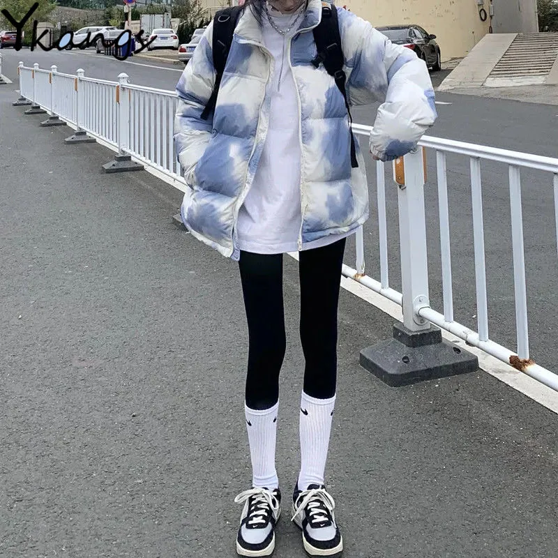 Korean Style Thick Tie-dye Women's Cotton Clothes Campus Style Stand-up Collar Ladies Jacket 2021 Fashion Loose Zipper Cardigan
Korean Style Thick Tie-dye Women's Cotton Clothes Campus Style Stand-up Collar Ladies Jacket 2021 Fashion Loose Zipper Cardigan