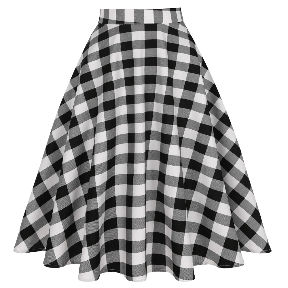 2022 spring new cotton midi long skirt black white red striped female plaid skirt mujer femme ss0006
2022 spring new cotton midi long skirt black white red striped female plaid skirt mujer femme ss0006