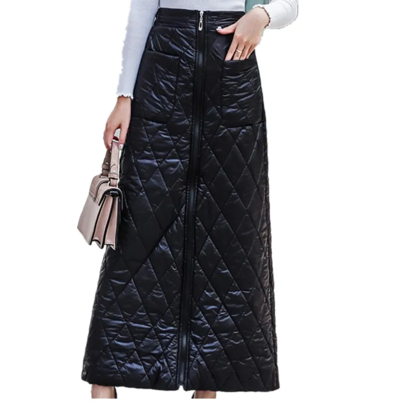 Women Winter Skirts A-LINE Front Zipper High Waist Warm Down Cotton Winter Snow Skirt Long SKIRT
Women Winter Skirts A-LINE Front Zipper High Waist Warm Down Cotton Winter Snow Skirt Long SKIRT