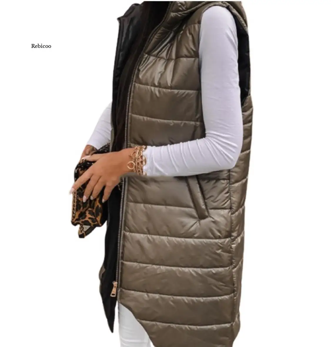 Women Winter Warm Thick Hooded Vest Mid-Length Parka Ladies Elegant Zipper Hooded Coat Jacket Overcoat Large Size
Women Winter Warm Thick Hooded Vest Mid-Length Parka Ladies Elegant Zipper Hooded Coat Jacket Overcoat Large Size