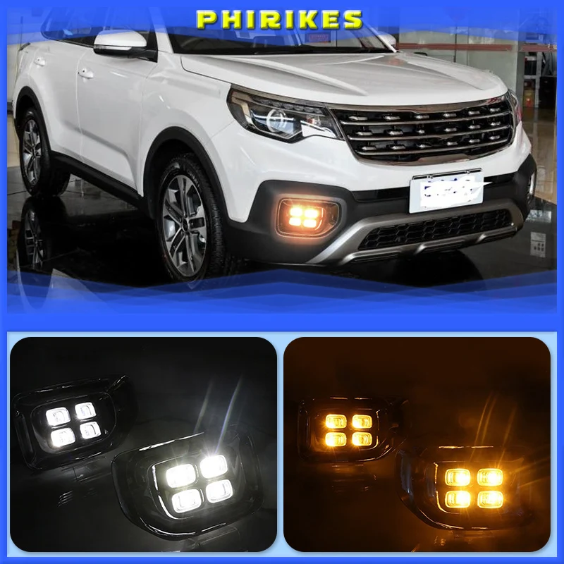 1 Pair For KIA Sportage 2019 with Yellow Turn Signal Light Fog Light DC12V Headlight LED DRL Daytime Running Light
1 Pair For KIA Sportage 2019 with Yellow Turn Signal Light Fog Light DC12V Headlight LED DRL Daytime Running Light
