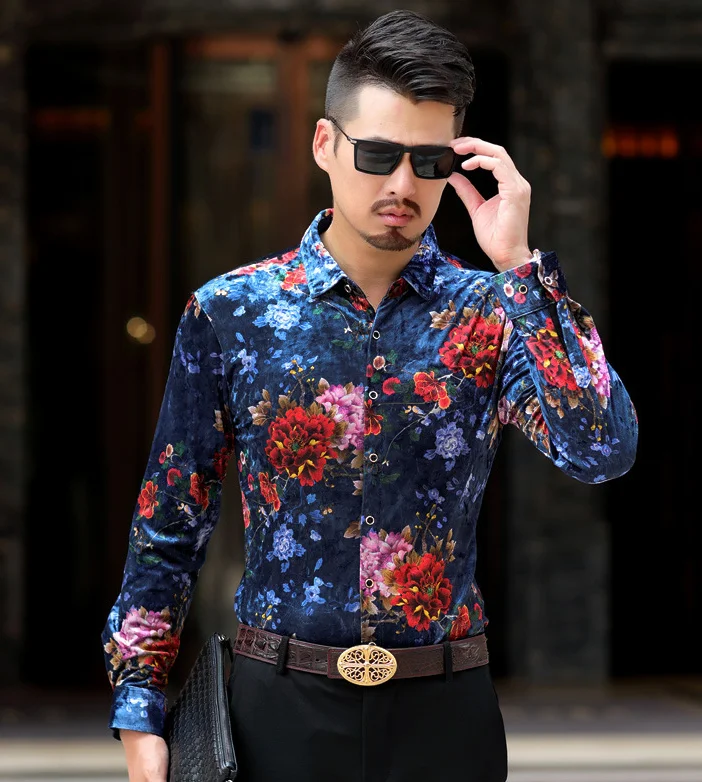 Floral Pattern Mens Velvet Boutique Long Sleeve Silk Soft Business Casual Men Slim Fit Autumn Shirt M-XXXL
Floral Pattern Mens Velvet Boutique Long Sleeve Silk Soft Business Casual Men Slim Fit Autumn Shirt M-XXXL