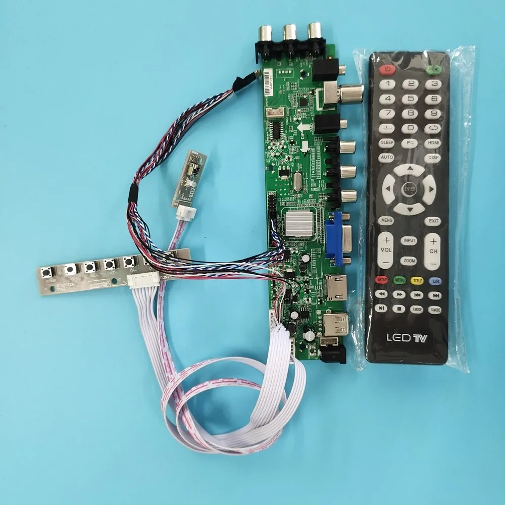 Комплект для N133BGE-L21/N133BGE-LA1, плата цифрового контроллера сигнала, HDMI AV, дистанционный экран 1366X768, панель DVB-T2, светодиодный USB, VGA-телевизор
Комплект для N133BGE-L21/N133BGE-LA1, плата цифрового контроллера сигнала, HDMI AV, дистанционный экран 1366X768, панель DVB-T2, светодиодный USB, VGA-телевизор