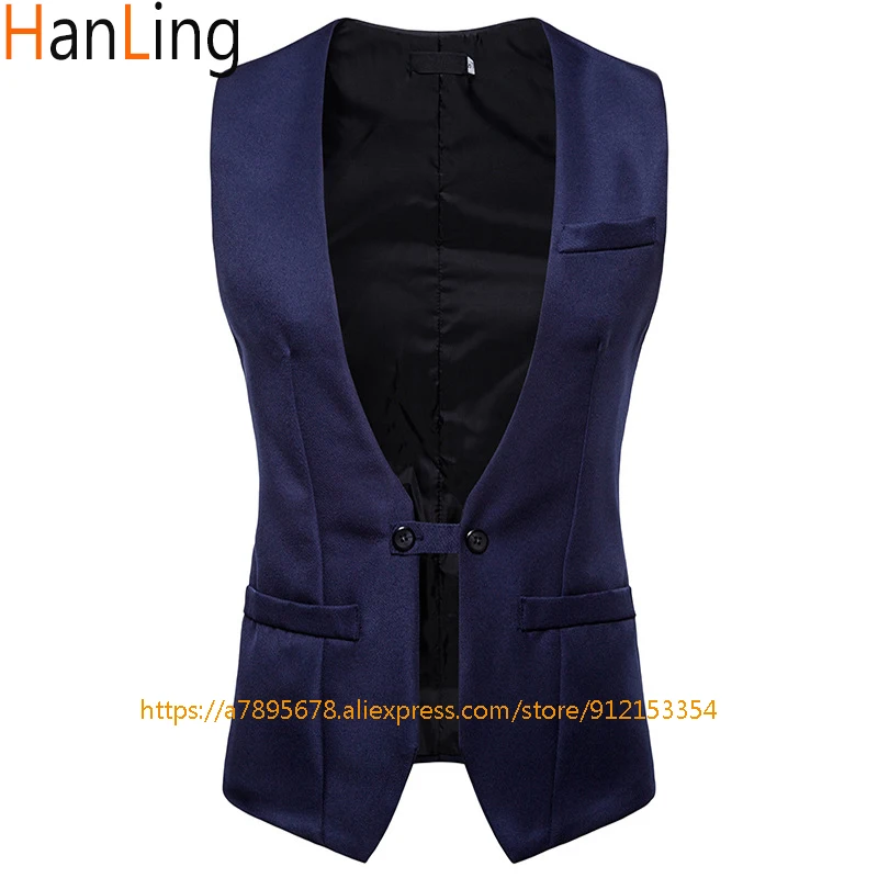 Men's Suit Business Vest Black Single-Breasted Jacket Wedding Waistcoat жилетка мужская
Men's Suit Business Vest Black Single-Breasted Jacket Wedding Waistcoat жилетка мужская