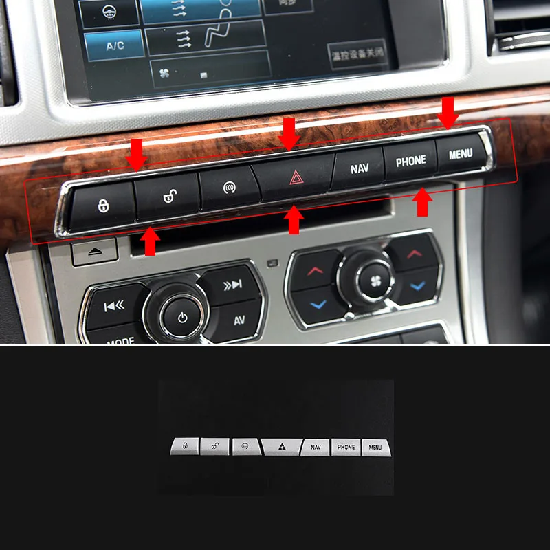 For Jaguar XF 2012-2015 Matte Zinc Alloy Multimedia Buttons Overlay Stickers Trim 7pcs
For Jaguar XF 2012-2015 Matte Zinc Alloy Multimedia Buttons Overlay Stickers Trim 7pcs