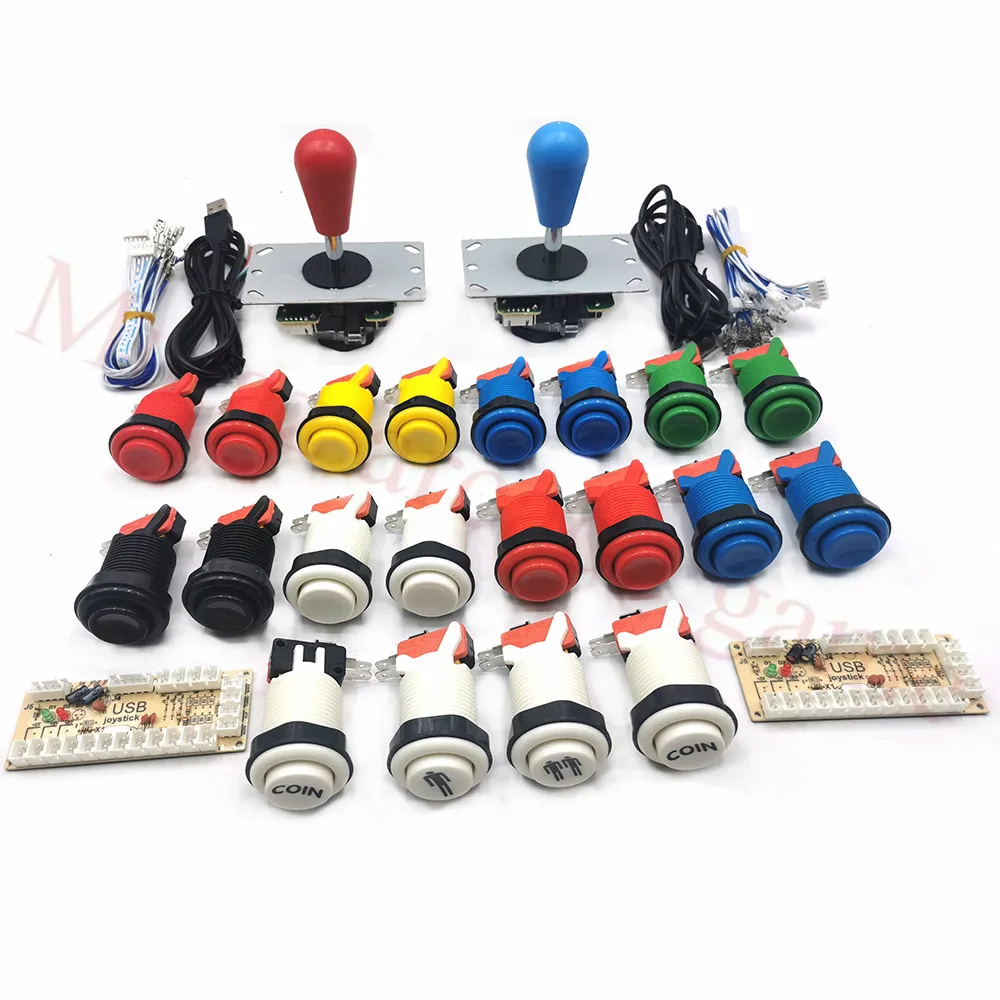 2 player arcade kit zero delay arcade usb encoder to PC Rasberry Pi happ style button with sanwa joystick for arcade cabinet
2 player arcade kit zero delay arcade usb encoder to PC Rasberry Pi happ style button with sanwa joystick for arcade cabinet