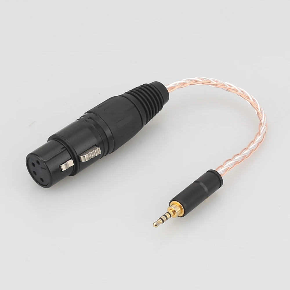Audiocrast 2.5mm Trrs Balanced Male to 4-pin XLR Female Headphone Cable Silver Plated Cord Audio Adapter Cable New
Audiocrast 2.5mm Trrs Balanced Male to 4-pin XLR Female Headphone Cable Silver Plated Cord Audio Adapter Cable New