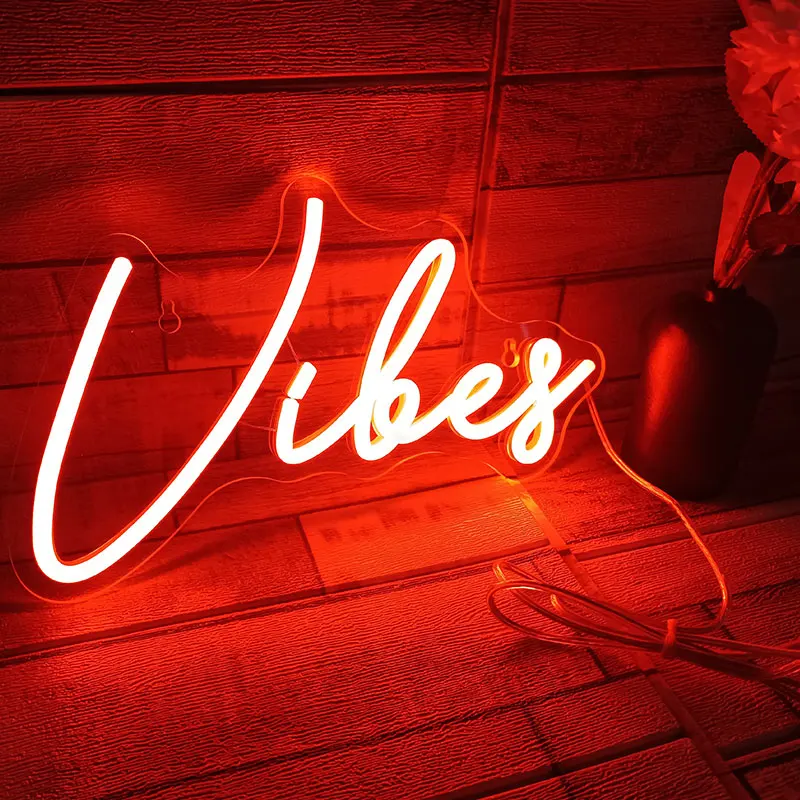 Vibes Neon Sign ,Customas Neon Lights Room Decoration Wedding Party Christmas Decor
Vibes Neon Sign ,Customas Neon Lights Room Decoration Wedding Party Christmas Decor
