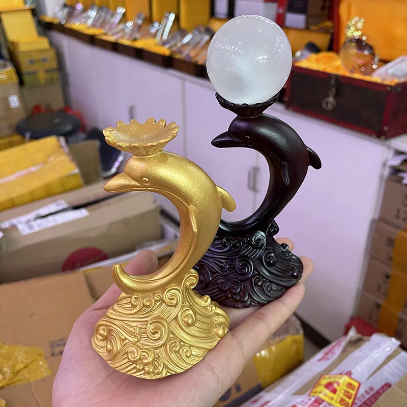 Dolphin Resin Statue Crystal Ball Holder Sphere Display Stand Sculpture Figurines Desktop Home Ornament for 2-5cm Balls
Dolphin Resin Statue Crystal Ball Holder Sphere Display Stand Sculpture Figurines Desktop Home Ornament for 2-5cm Balls