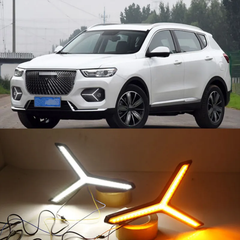 LED Daytime Running Lights Turn signal DRL Drive Light with fog lamp hole For Great Wall Haval H6 Hover H6 2020 2021
LED Daytime Running Lights Turn signal DRL Drive Light with fog lamp hole For Great Wall Haval H6 Hover H6 2020 2021