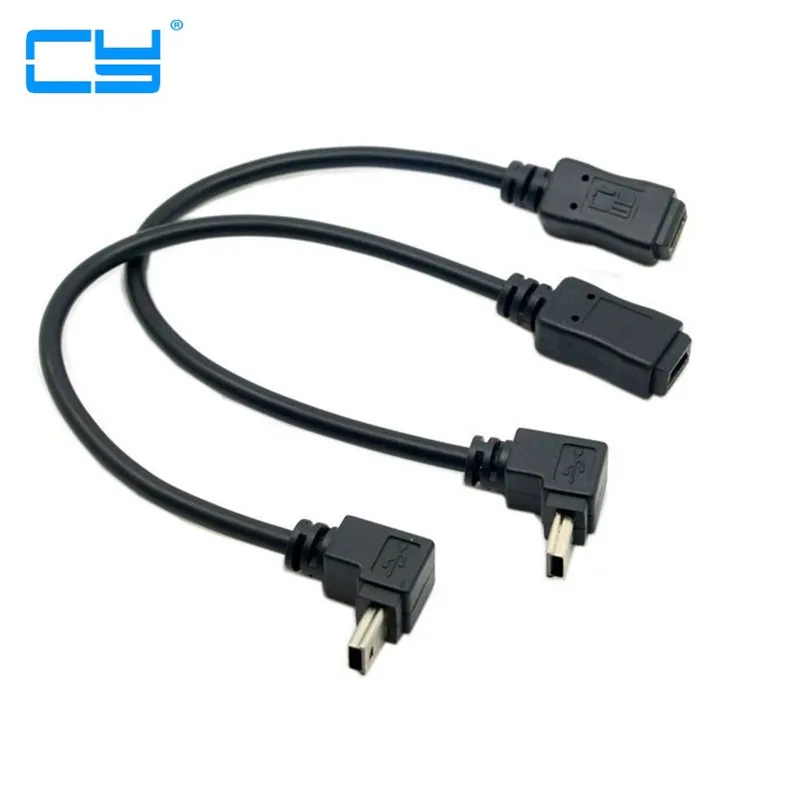 90 Degree Up & Down Direction Angled Mini USB 5 Pin Male to Female Extension Cable 25cm
90 Degree Up & Down Direction Angled Mini USB 5 Pin Male to Female Extension Cable 25cm