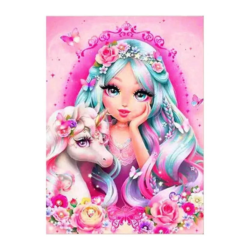 Unicorn DIY Diamond Dainting Cross Stitch Beautiful Princess Rhinestone Mosaic Crafts Character Decoration Hanging Painting L014
Unicorn DIY Diamond Dainting Cross Stitch Beautiful Princess Rhinestone Mosaic Crafts Character Decoration Hanging Painting L014