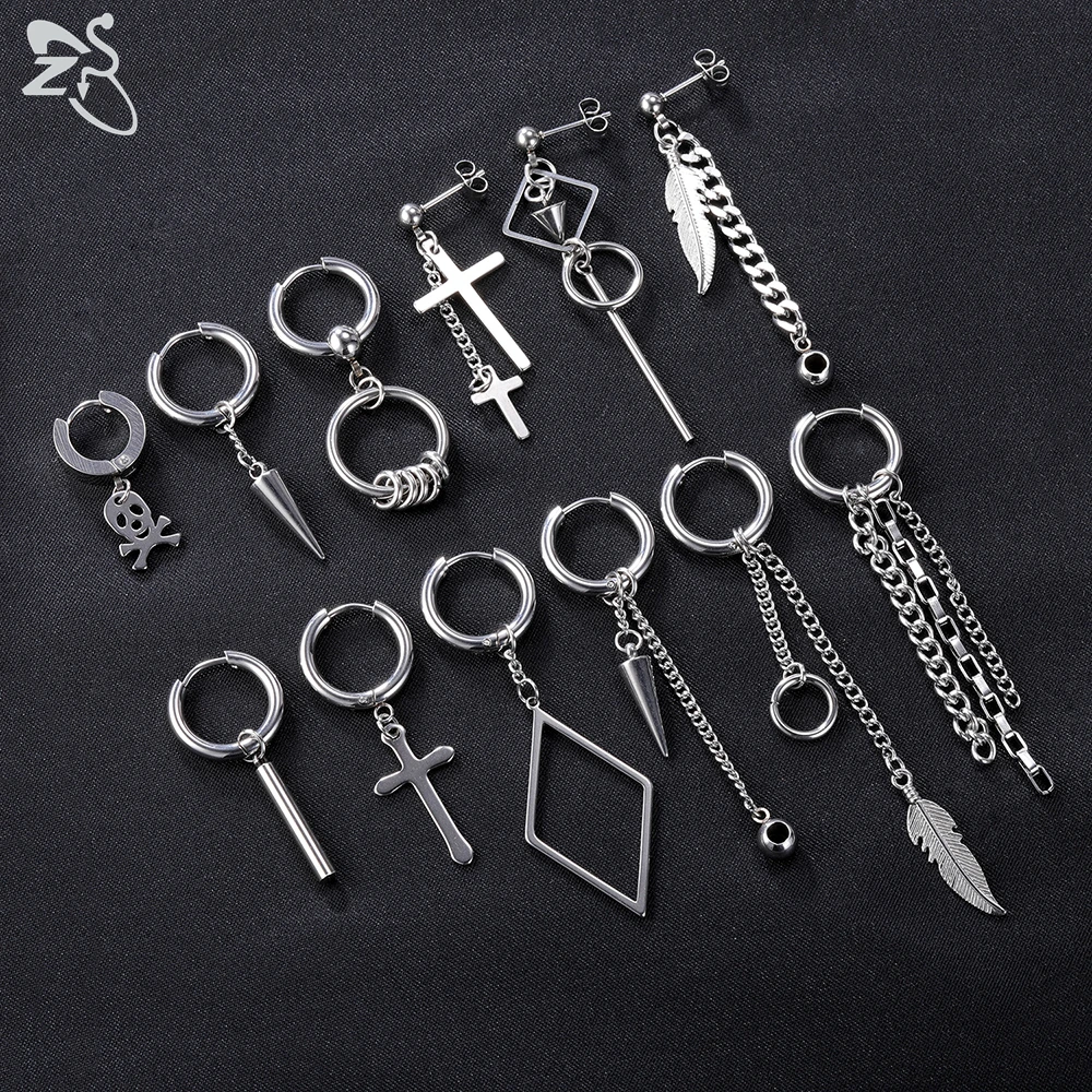 ZS 12 Pcs/set Korean Kpop Drop Earrings Unisex Cross Geometric Pendant Earring Stainless Steel Tassel Earring Chic Accessories
ZS 12 Pcs/set Korean Kpop Drop Earrings Unisex Cross Geometric Pendant Earring Stainless Steel Tassel Earring Chic Accessories