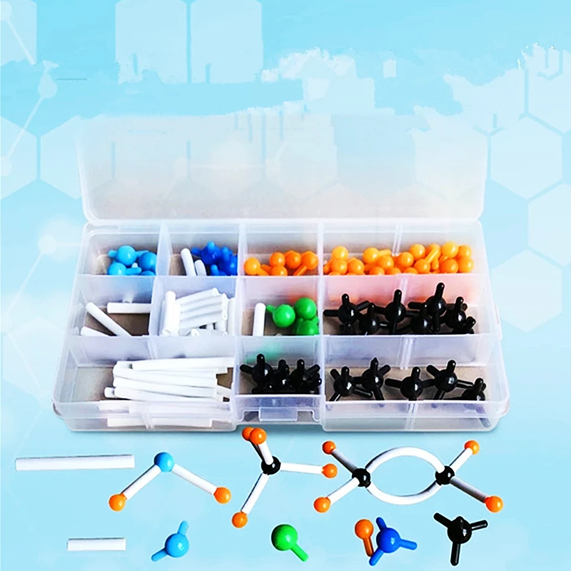 Molecular Model Kit 54Atoms Structure Set Organic Inorganic Chemistry Molecules Educational Toys Science Teaching Experiment
Molecular Model Kit 54Atoms Structure Set Organic Inorganic Chemistry Molecules Educational Toys Science Teaching Experiment