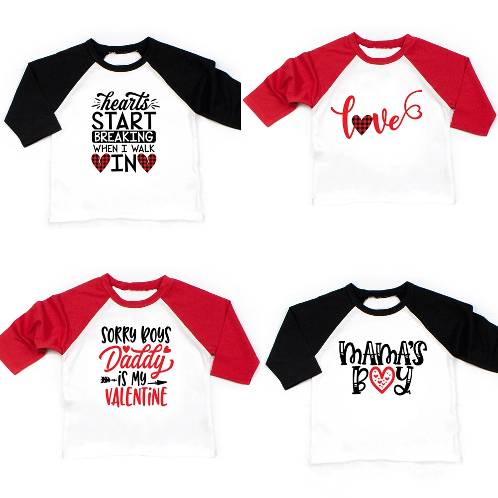 Mama's Boy Kids Long Sleeve Raglan Tshirts Children Boys Girls Raglan Tops Tee Shirts Valentin's Day Clothes Drop Ship
Mama's Boy Kids Long Sleeve Raglan Tshirts Children Boys Girls Raglan Tops Tee Shirts Valentin's Day Clothes Drop Ship