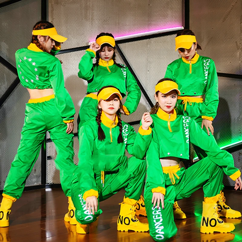 Adults Hip Hop Clothing Jazz Costumes Women Green Suits Group Street Dancewear Nightclub Dj Ds Singer Dancer Rave Outfit DT1728
Adults Hip Hop Clothing Jazz Costumes Women Green Suits Group Street Dancewear Nightclub Dj Ds Singer Dancer Rave Outfit DT1728