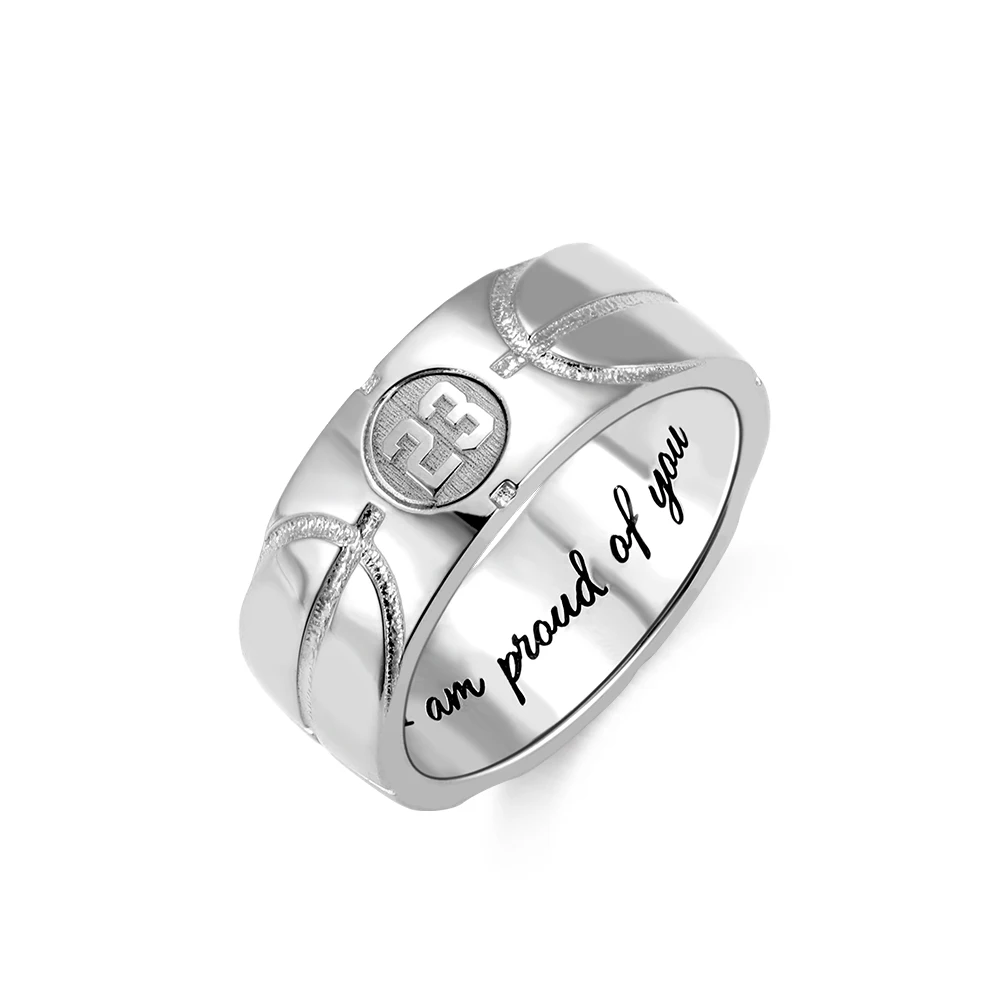 Personalized Basketball Pattern Initial Ring Inner Engraving Word 3.0 Allura Font Men Fashion Hip Hop Number Rings Copper Gift
Personalized Basketball Pattern Initial Ring Inner Engraving Word 3.0 Allura Font Men Fashion Hip Hop Number Rings Copper Gift