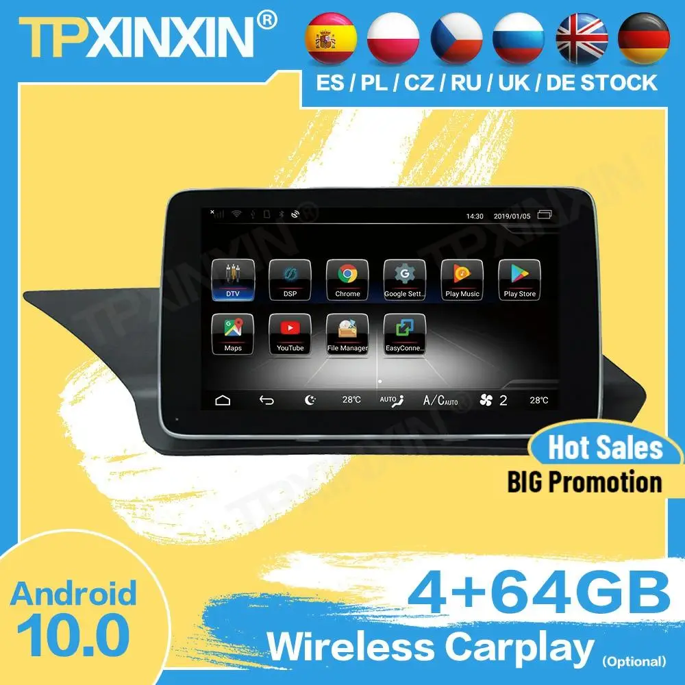 Автомобильная магнитола Carplay с Bluetooth и экраном Android для BENZ E220 W212 2009 2010 2011 2012 2013 2014 2015 2016, головное устройство с GPS-плеером и аудиоплеером
Автомобильная магнитола Carplay с Bluetooth и экраном Android для BENZ E220 W212 2009 2010 2011 2012 2013 2014 2015 2016, головное устройство с GPS-плеером и аудиоплеером