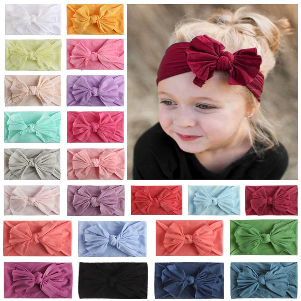 Baby Nylon Headband Soft Rabbit Bow Knot Turban Hair Bands for Children Girls Head Band Elastic Headwrap Girls Hair Accessories
Baby Nylon Headband Soft Rabbit Bow Knot Turban Hair Bands for Children Girls Head Band Elastic Headwrap Girls Hair Accessories