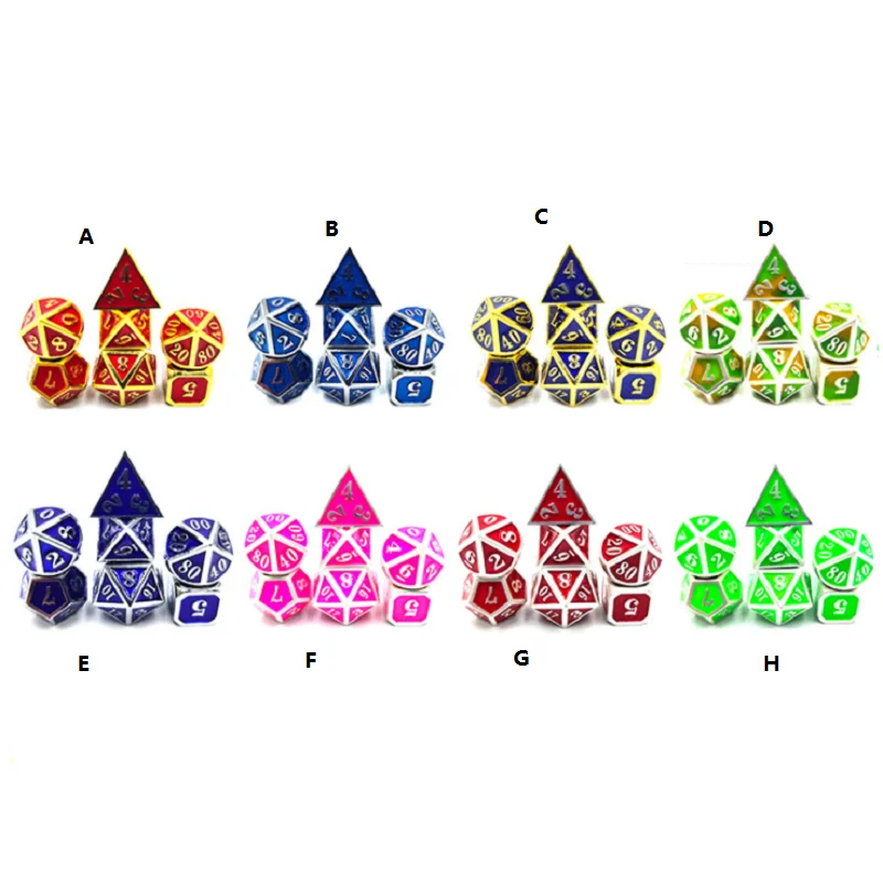 Mini Alloy Dice Polyhedron Mixed Color Metal Dice Set Board Game Entertainment Color Suit
Mini Alloy Dice Polyhedron Mixed Color Metal Dice Set Board Game Entertainment Color Suit