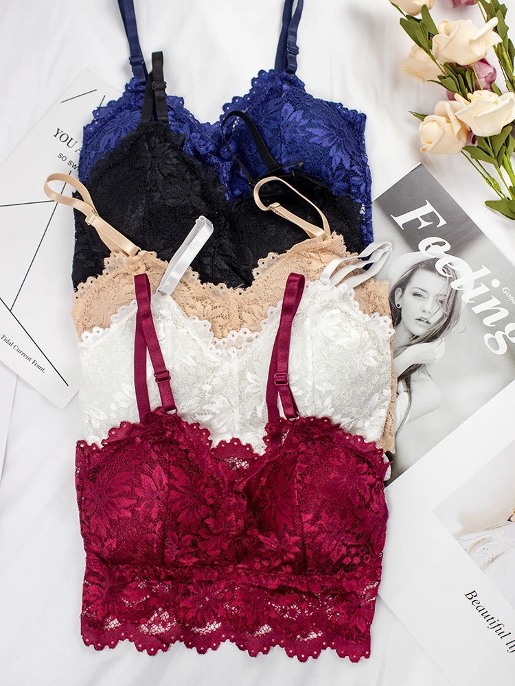 Women Bralette Sexy Push Up Underwear Lace Seamless Crop Top Bra Ladies Tube Top Women's V-Neck Lingerie Female Sports Bra
Women Bralette Sexy Push Up Underwear Lace Seamless Crop Top Bra Ladies Tube Top Women's V-Neck Lingerie Female Sports Bra