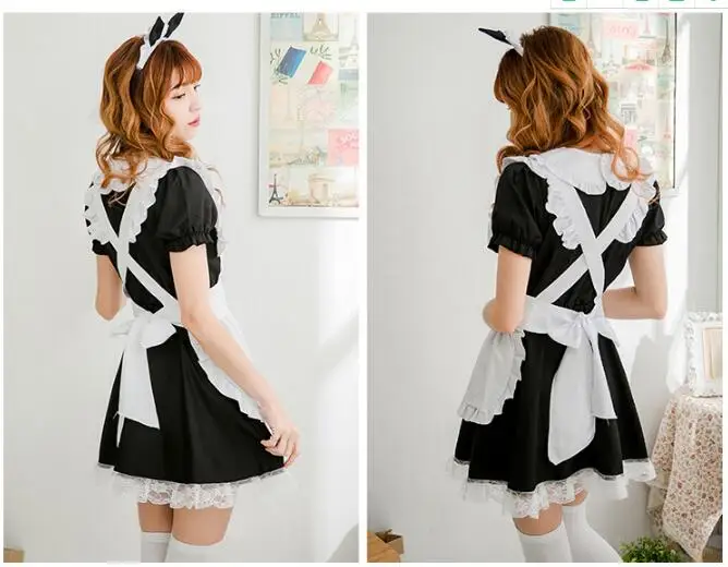 Sexy French Maid Costume Sweet Gothic Lolita Dress Anime Cosplay Maid Uniform Plus Size Halloween Costumes For Women
Sexy French Maid Costume Sweet Gothic Lolita Dress Anime Cosplay Maid Uniform Plus Size Halloween Costumes For Women