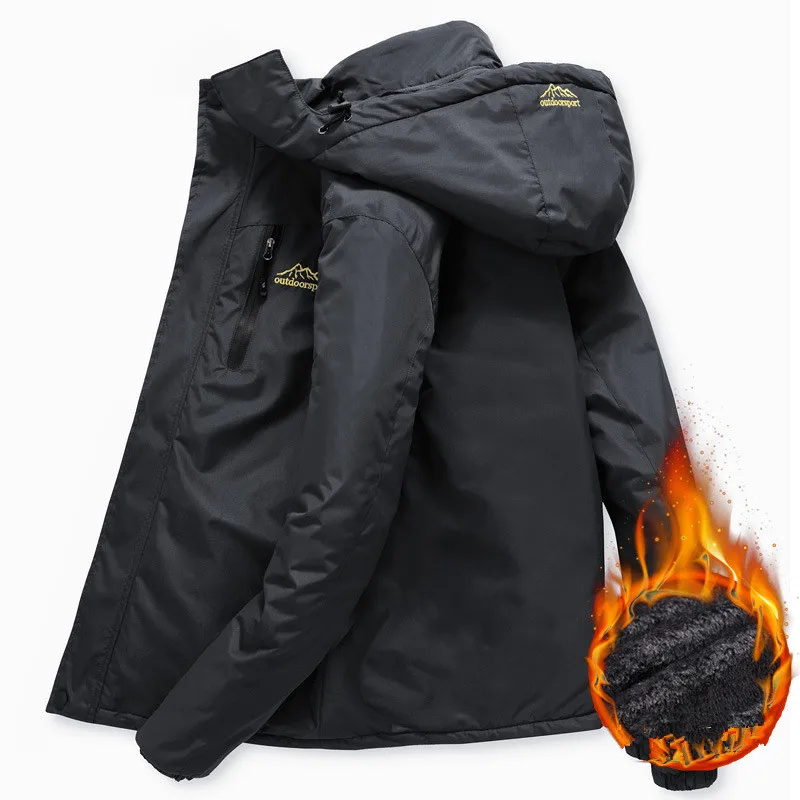 Winter Warm Jacket Men Thick Fleece Parka Coats Waterproof Hooded Overcoat Casaco Masculino Windbreaker Military Jackets 5XL
Winter Warm Jacket Men Thick Fleece Parka Coats Waterproof Hooded Overcoat Casaco Masculino Windbreaker Military Jackets 5XL