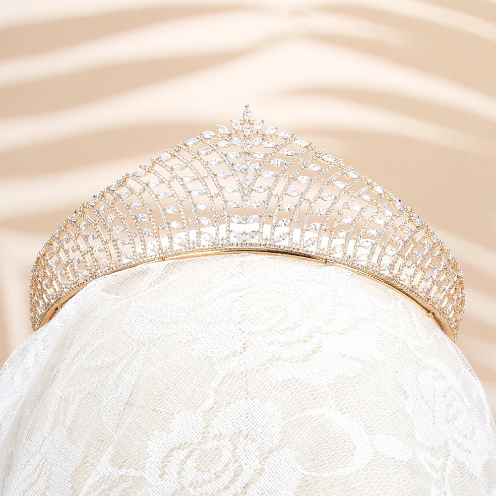 TIRIM Full Zirconia Wedding Crown Hair Jewelry Bridal Headpiece Woman Baroque Zirconia Crystal Tiaras Bridal Headwear Crowns
TIRIM Full Zirconia Wedding Crown Hair Jewelry Bridal Headpiece Woman Baroque Zirconia Crystal Tiaras Bridal Headwear Crowns