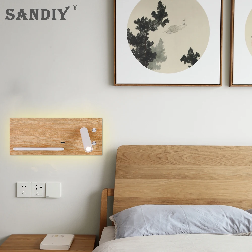 SANDIY Led Headboard Reading Lamp with USB Charger Rotatable Wall Lights with Wireless Charger Bedroom Night Lamp Hotel Sconce
SANDIY Led Headboard Reading Lamp with USB Charger Rotatable Wall Lights with Wireless Charger Bedroom Night Lamp Hotel Sconce