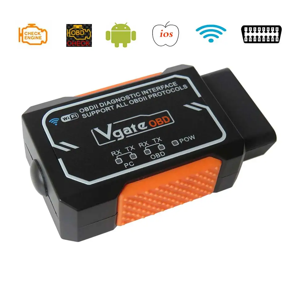 Vgate WIFI OBD 2 диагностические инструменты Elm327 V1.5 OBD2 сканер для Android/iOS V 1.5 Elm 327 Wi-Fi диагностический интерфейс PIC18F25K80
Vgate WIFI OBD 2 диагностические инструменты Elm327 V1.5 OBD2 сканер для Android/iOS V 1.5 Elm 327 Wi-Fi диагностический интерфейс PIC18F25K80