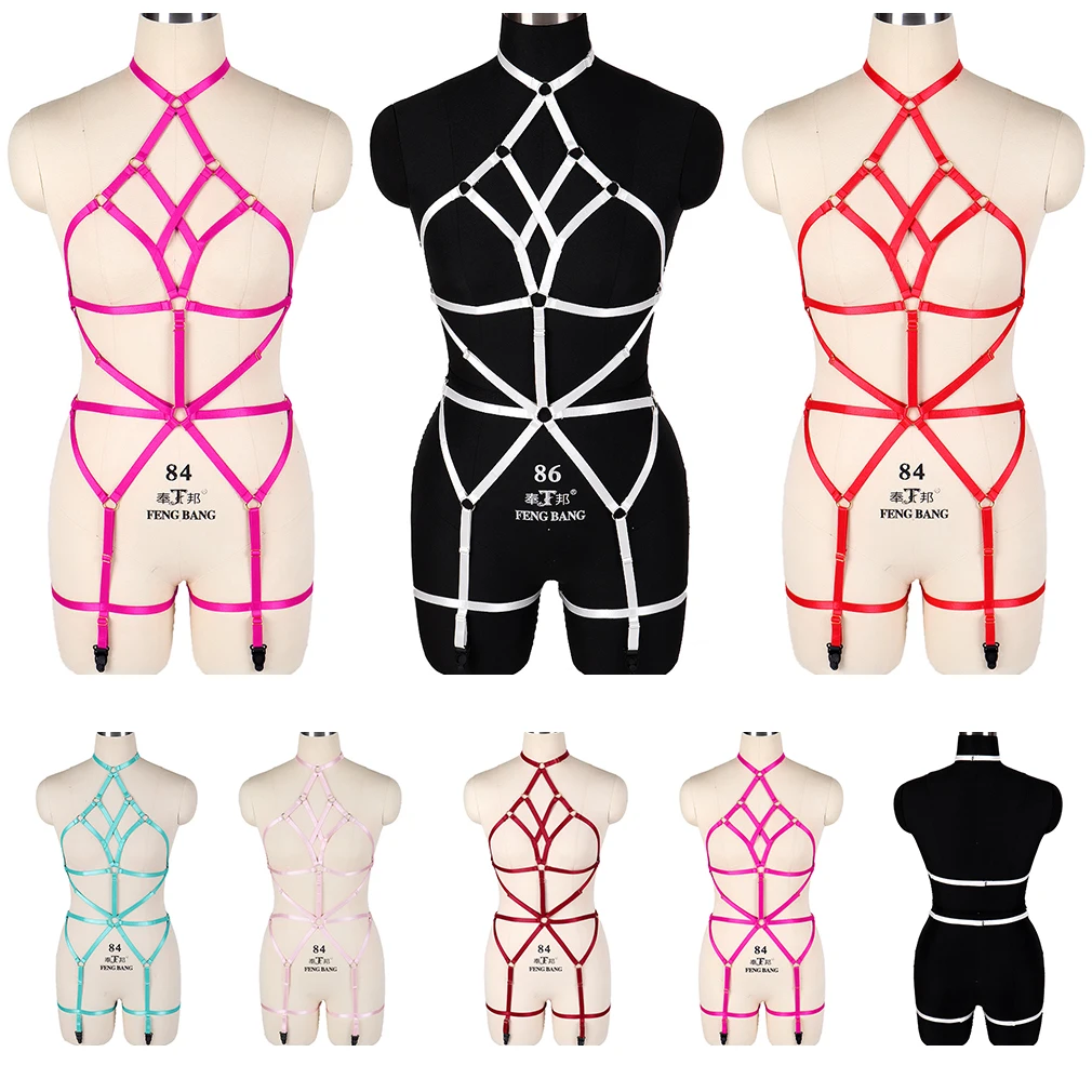 Goth Belt Elastic Sexy Lingerie Set Punk Women Dance Party Adjustable Harness Bra Cage Stocking Suspenders Belts Gothic Clothes
Goth Belt Elastic Sexy Lingerie Set Punk Women Dance Party Adjustable Harness Bra Cage Stocking Suspenders Belts Gothic Clothes