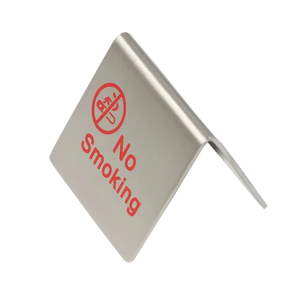 20 Pcs Stainless Steel Stringy Metal Desk Table Desktop No Smoking Warning Sign Stand Sign Plate Desktop Sign Plaques
20 Pcs Stainless Steel Stringy Metal Desk Table Desktop No Smoking Warning Sign Stand Sign Plate Desktop Sign Plaques