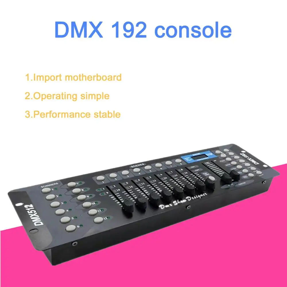 Free shipping NEW 192 DMX Controller DJ Equipment DMX 512 Console Stage Lighting For LED Par Moving Head Spotlights DJ Controlle
Free shipping NEW 192 DMX Controller DJ Equipment DMX 512 Console Stage Lighting For LED Par Moving Head Spotlights DJ Controlle
