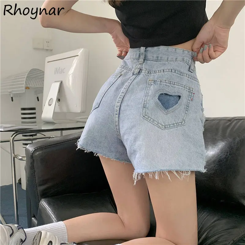 Shorts Women Love-pattern Hollow Out Ripped Retro Ins Casual High Waist Loose New Arrival Trouser Female Korean Style Sexy Mujer
Shorts Women Love-pattern Hollow Out Ripped Retro Ins Casual High Waist Loose New Arrival Trouser Female Korean Style Sexy Mujer