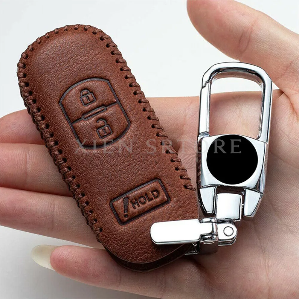 Genuine Leather Car Remote Smart Key Cover Fob Case Shell Holder Bag Skin Protector For Mazda CX-3 CX-5 3 SPEED3 Accessories
Genuine Leather Car Remote Smart Key Cover Fob Case Shell Holder Bag Skin Protector For Mazda CX-3 CX-5 3 SPEED3 Accessories