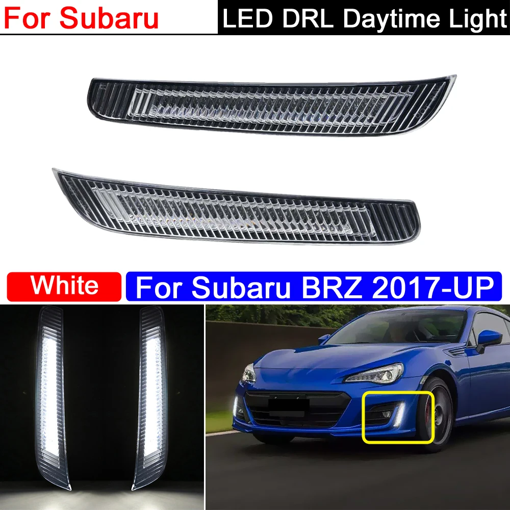 2Pcs LED DRL LED Daytime Running Lights For Subaru BRZ 2017-2021 Car Front Bumper White Light Waterproof
2Pcs LED DRL LED Daytime Running Lights For Subaru BRZ 2017-2021 Car Front Bumper White Light Waterproof
