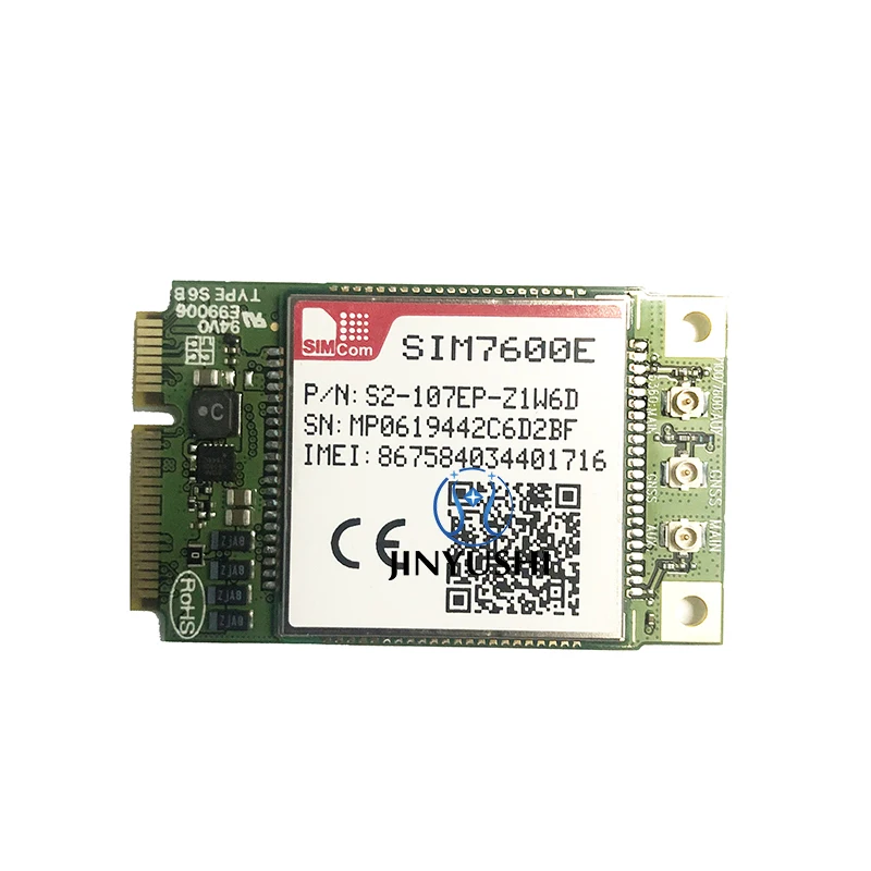 SIMCOM SIM7600E mini pcie 4G LTE cat1 42M module B1/3/5/7/8/20/38/40/41 Variant for EMEA/Korea/Thailand
SIMCOM SIM7600E mini pcie 4G LTE cat1 42M module B1/3/5/7/8/20/38/40/41 Variant for EMEA/Korea/Thailand