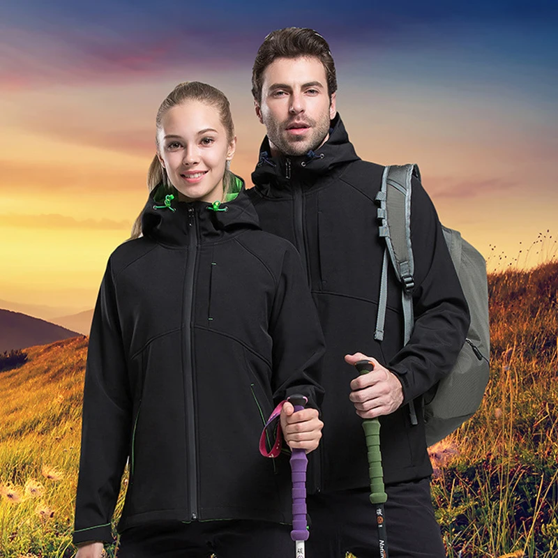 2021 Outdoor Fleece Men's Women's Jacket Soft shell Breathable Hooded Jacket Waterproof Windproof Mountaineering Hiking Jacket
2021 Outdoor Fleece Men's Women's Jacket Soft shell Breathable Hooded Jacket Waterproof Windproof Mountaineering Hiking Jacket