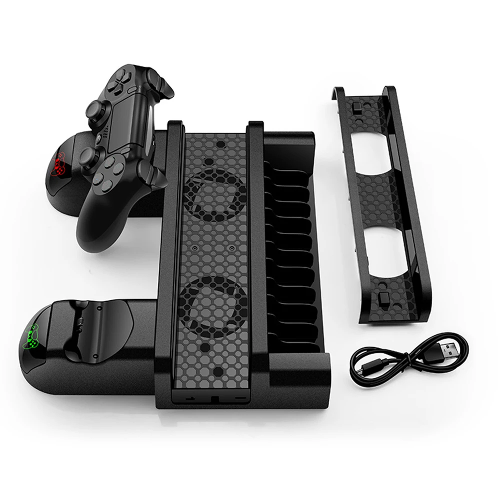 For PS4/SLIM/PRO Multi-function Host Cooling Fan Handle Charger Storage Disc Holder Charging Station
For PS4/SLIM/PRO Multi-function Host Cooling Fan Handle Charger Storage Disc Holder Charging Station